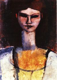 Amedeo Modigliani Bust of a Young Woman